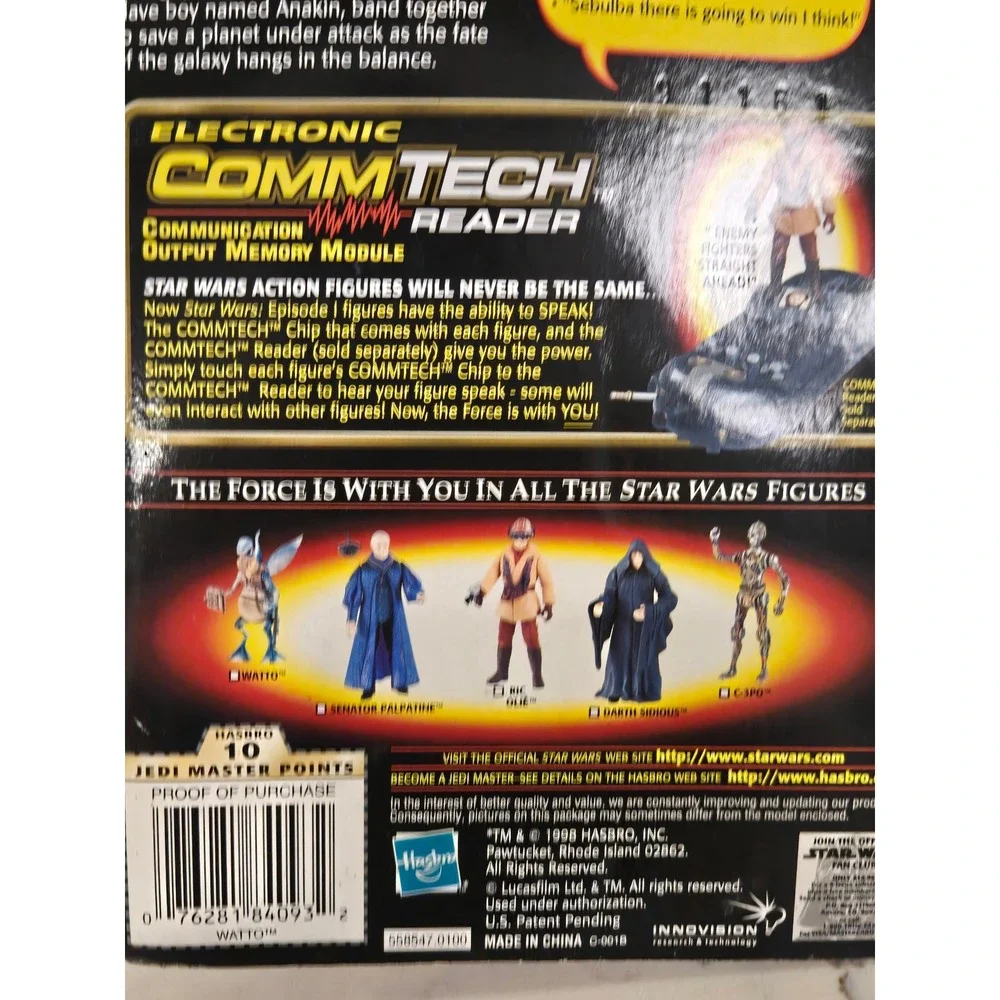 Star Wars Episode I Watto with Datapad Action Figure Hasbro 1998 CommTech Chip